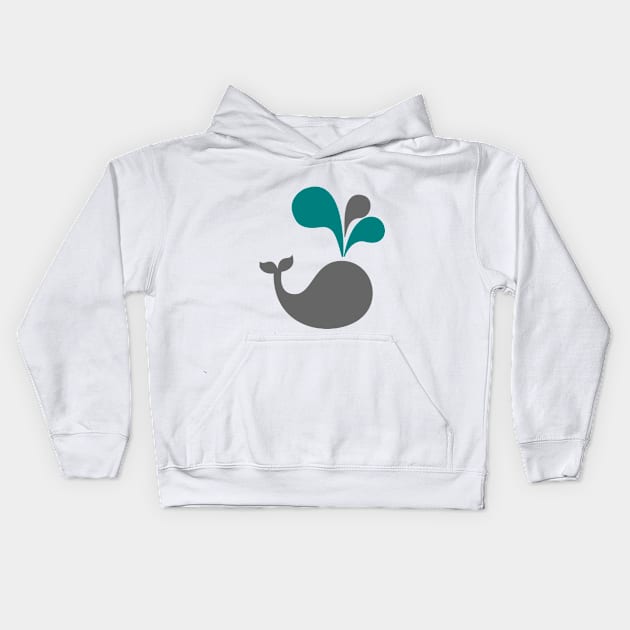 Whale Kids Hoodie by DrDesign